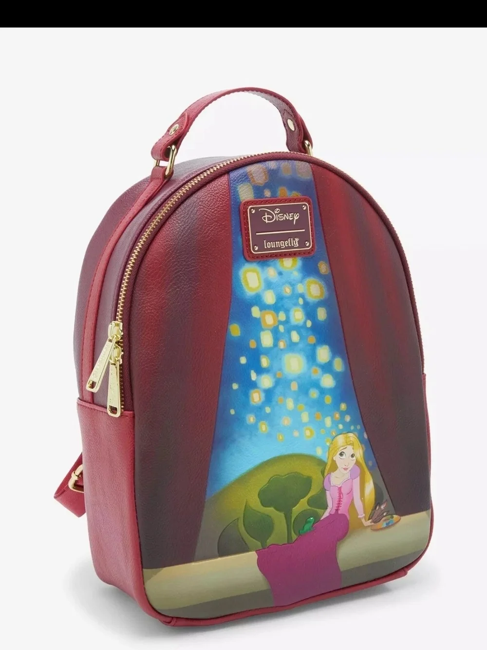 Loungefly Disney Tangled Rapunzel Tower Illustrated Lantern Mini Backpack New